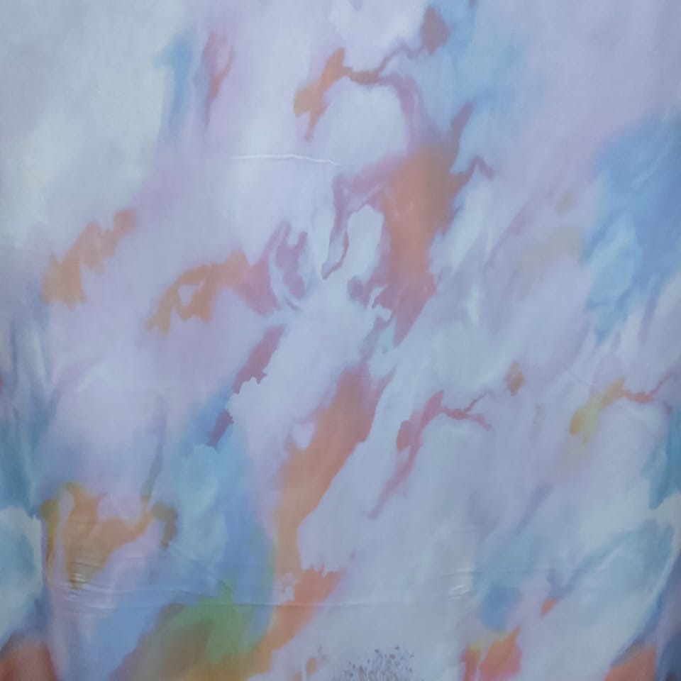 Print On Poly Flat Chiffon Woven Fabric#77