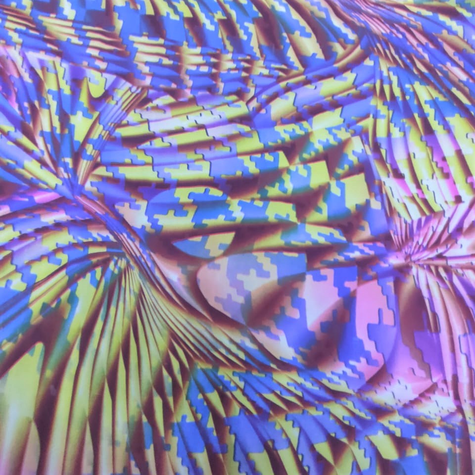 Print On Poly Flat Chiffon Woven Fabric#102