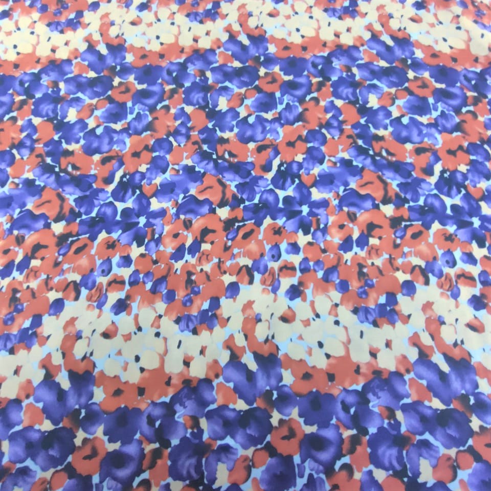 Print On Poly Flat Chiffon Woven Fabric#109