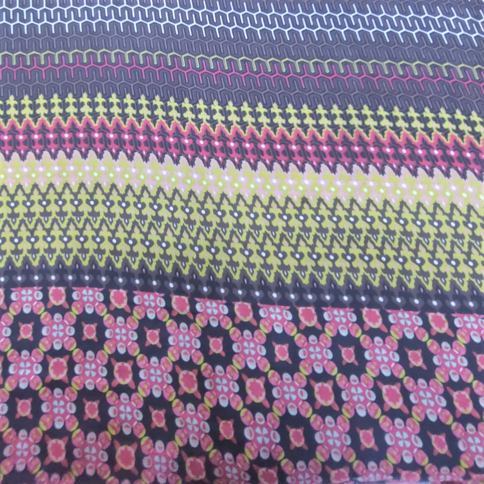 Print On Poly Flat Chiffon Woven Fabric#110