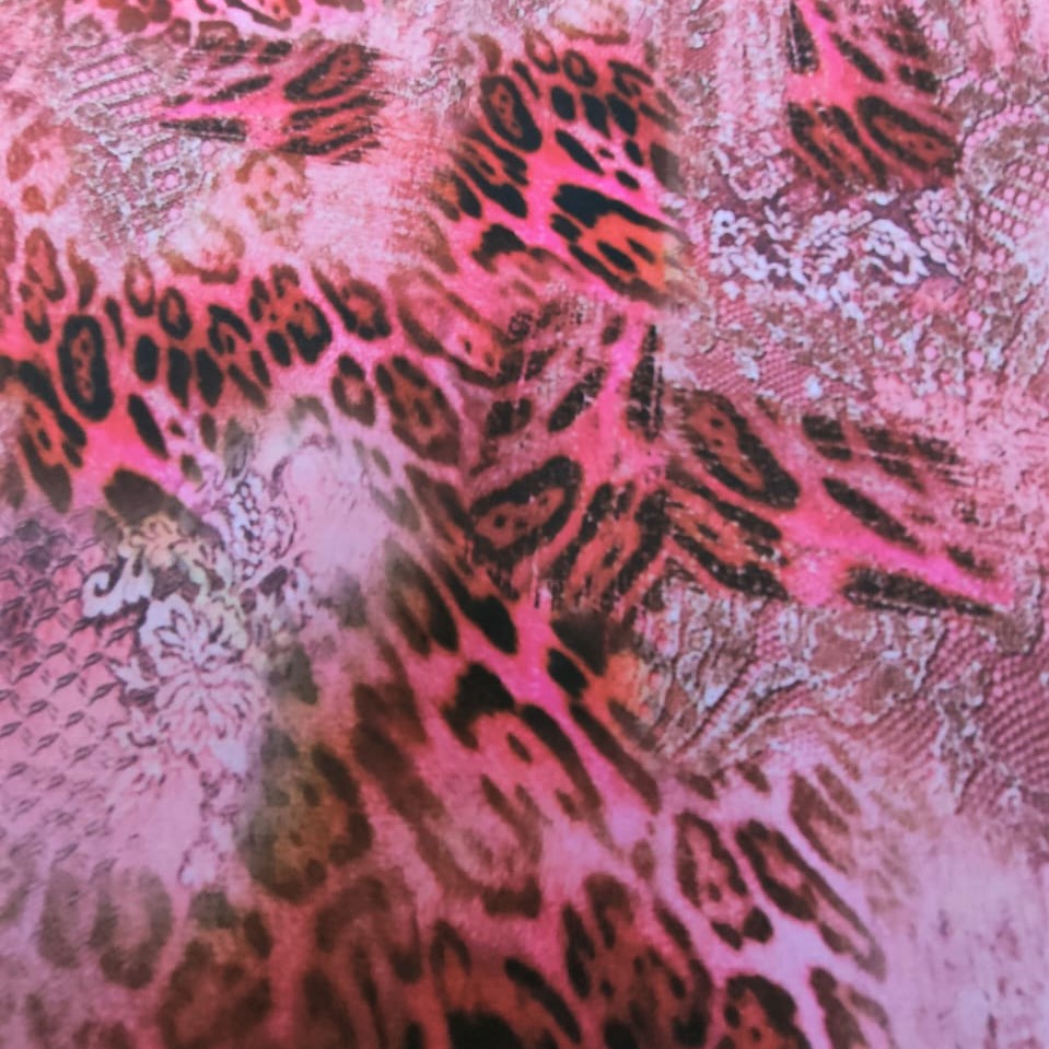 Print On Poly Flat Chiffon Woven Fabric#136