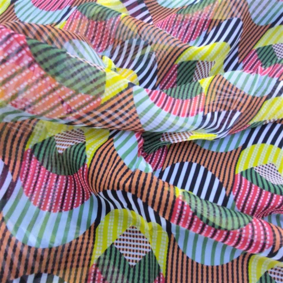 Print On Poly Flat Chiffon Woven Fabric#120