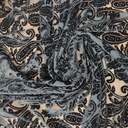 Black Poly Viscose Velvet Brasso#03