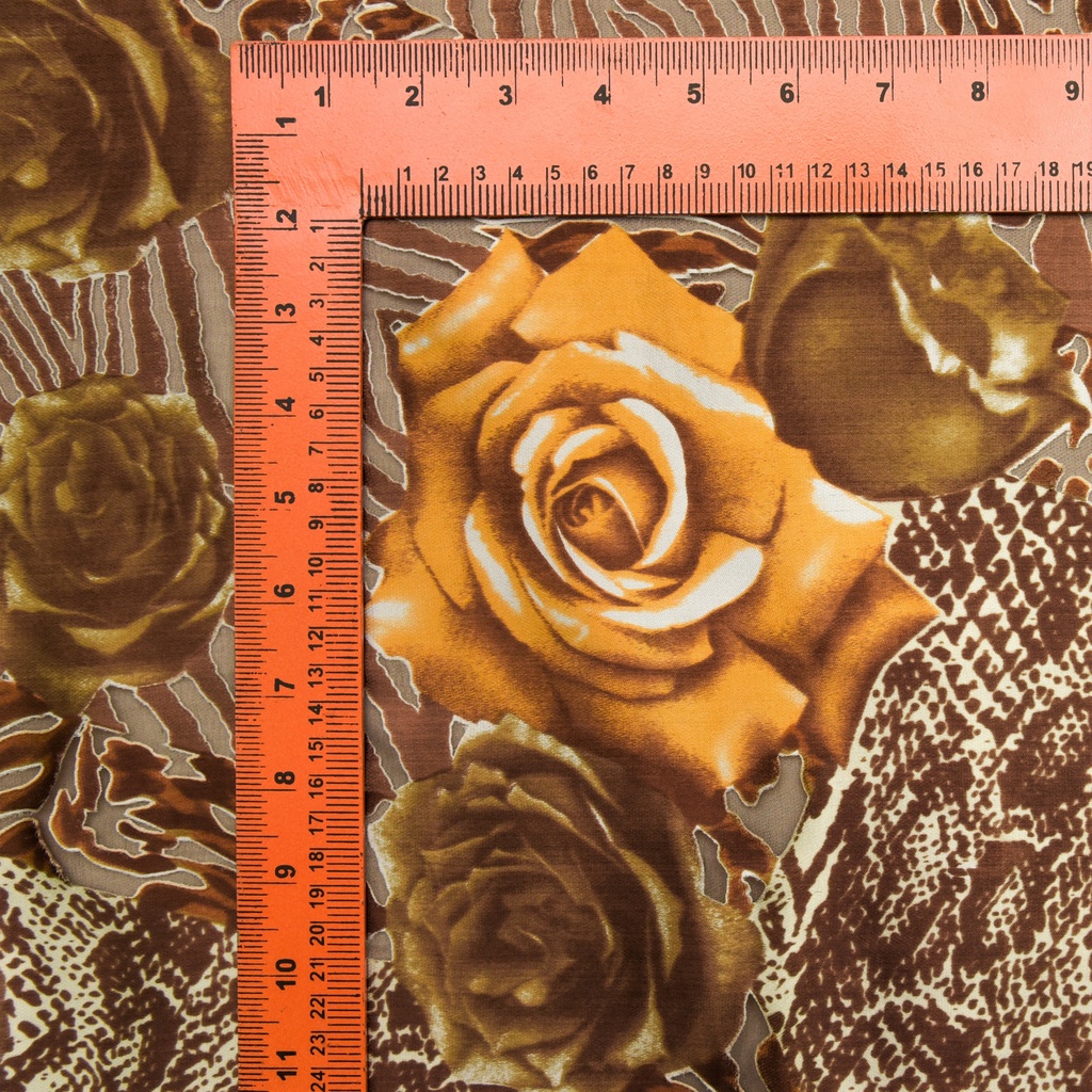 Print On Silk Satin Burnout#10