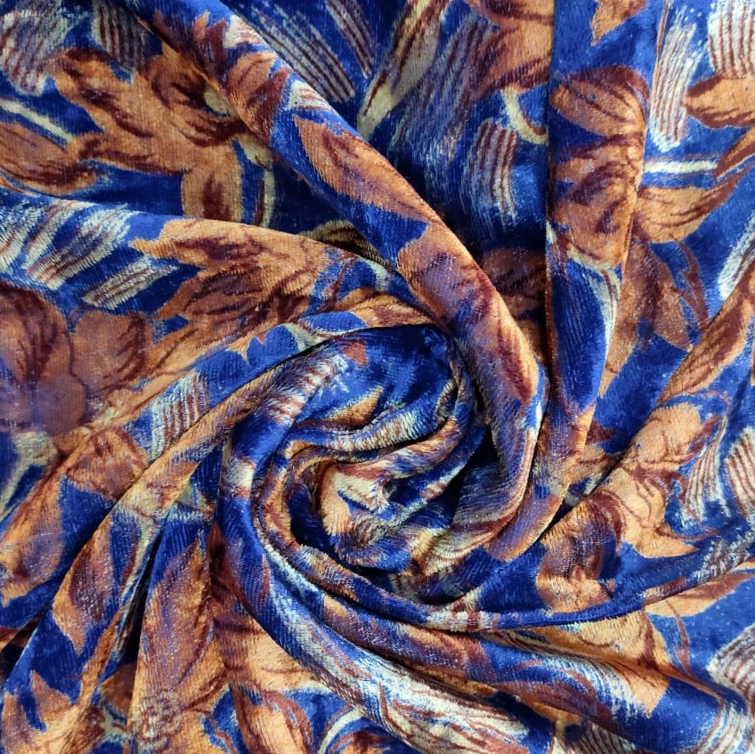 Print On Viscose Velvet #04