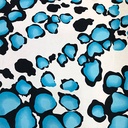 Ocean Pebbles Print on Pure Silk Satin