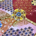 Traditional Art Print on Pure Silk Satin 2715