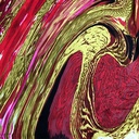 Marble Art Print on Pure Silk Satin