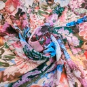 All Floral Print On Silk Chiffon