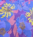 Artistic Floral Print On Silk Chiffon