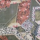 Camouflage Art Print On Silk Chiffon