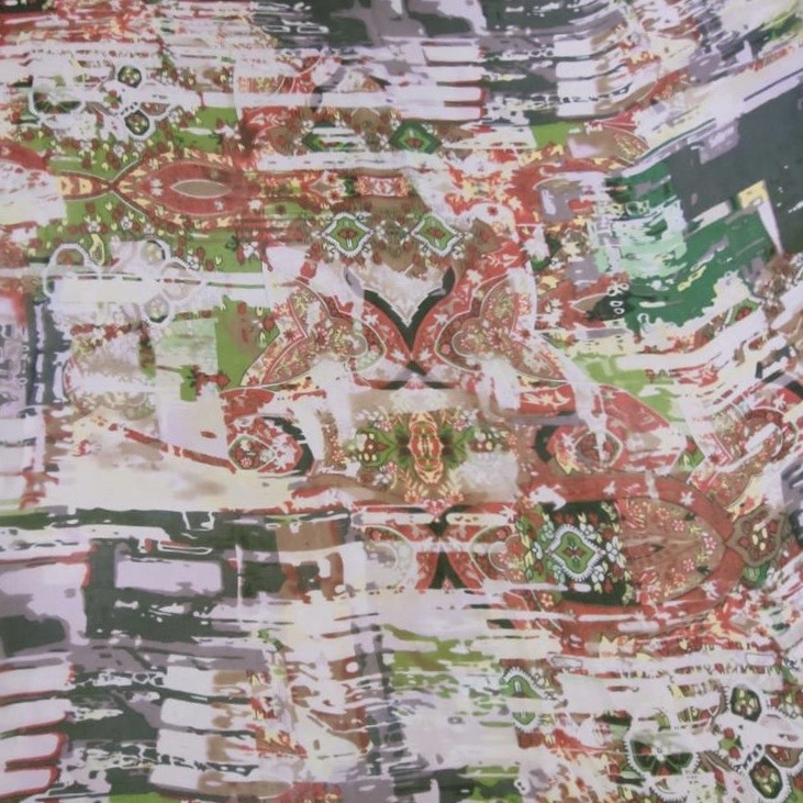 Safari Art Print On Silk Chiffon