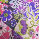 Backyard (Pink) Print On Silk Chiffon