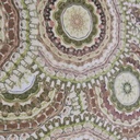 Mandala Art Print On Silk Chiffon