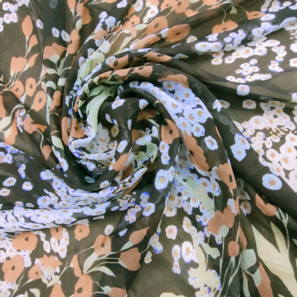 Print On Silk Chiffon#43