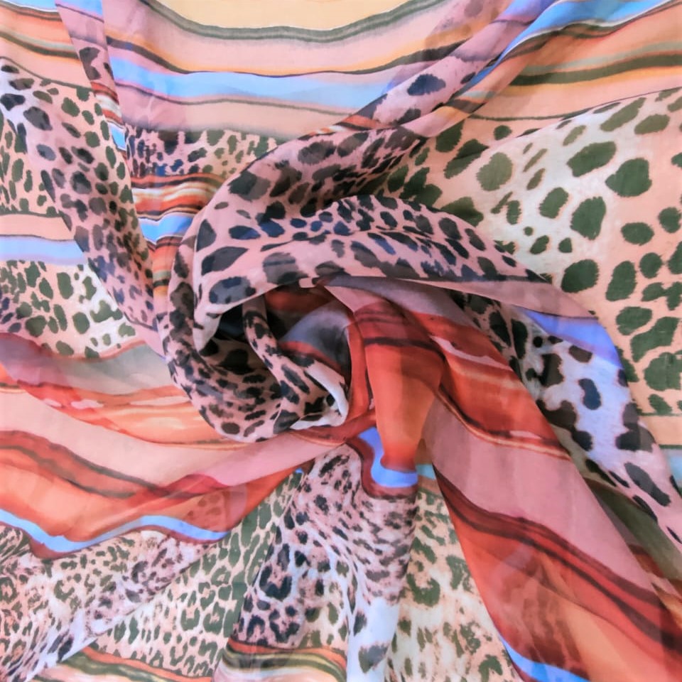Print On Silk Chiffon#54