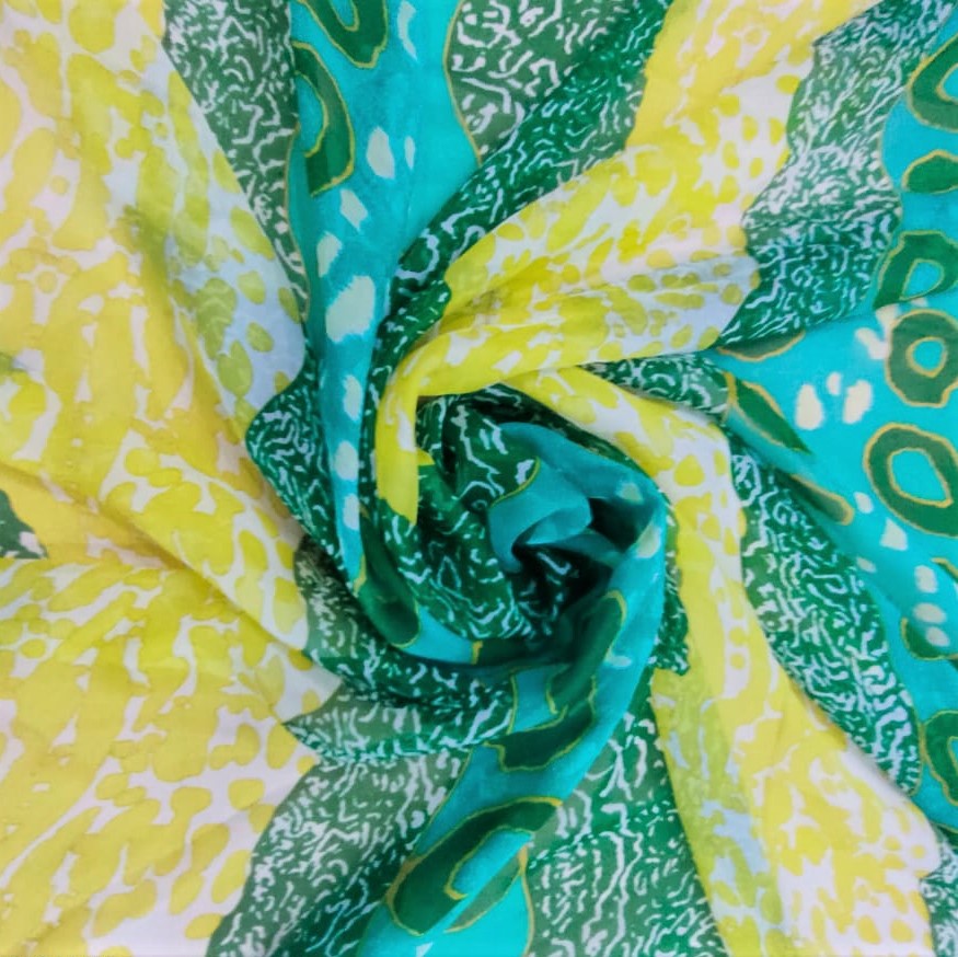 Print On Silk Chiffon#56