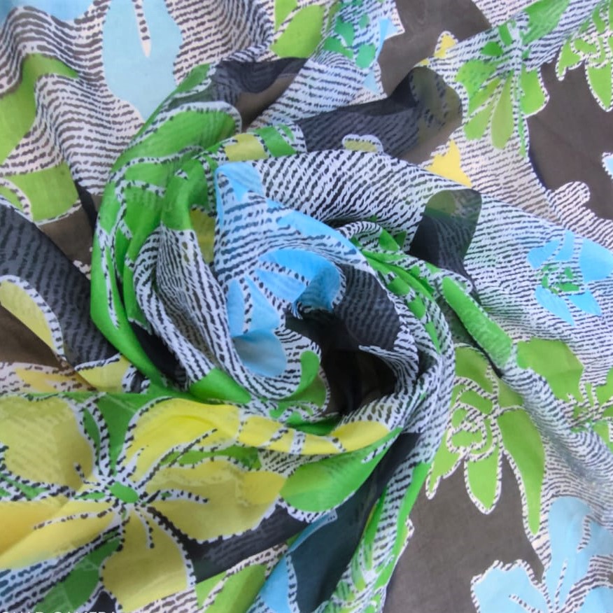 Print On Silk Chiffon#57