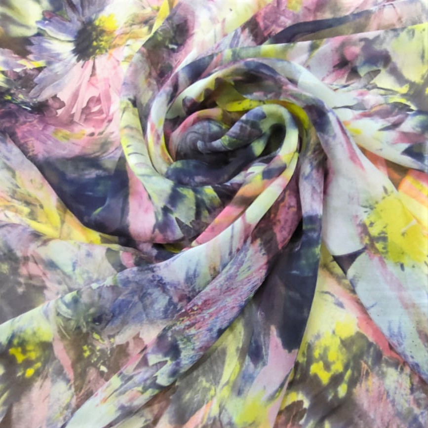 Print On Silk Chiffon#59