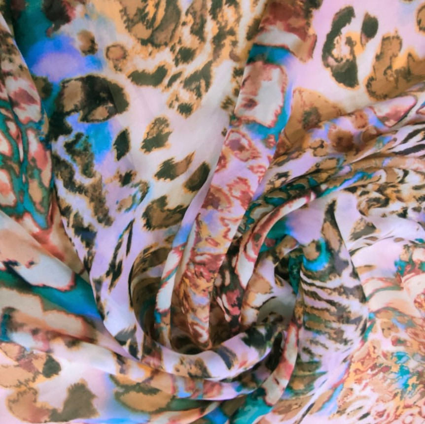Print On Silk Chiffon#60
