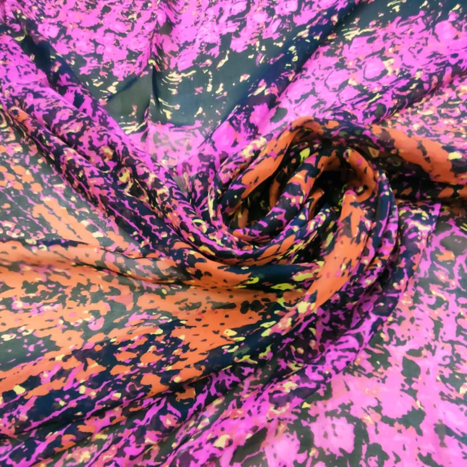 Print On Silk Chiffon#69