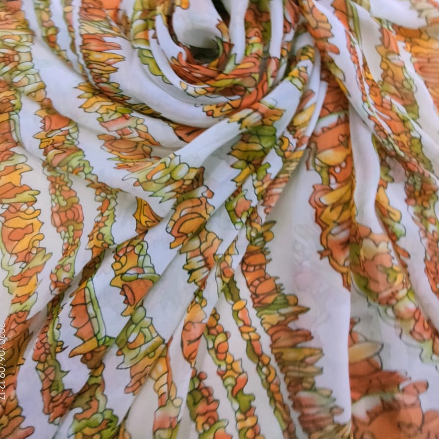 Print On Silk Chiffon#74