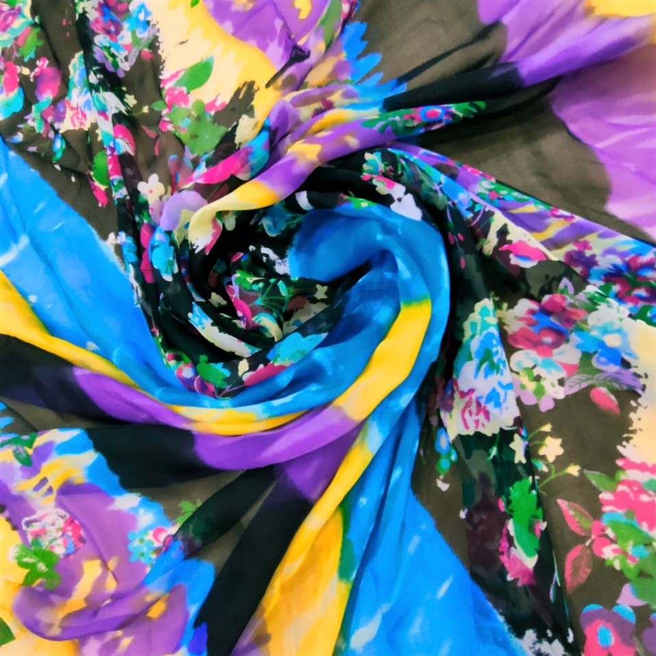Print On Silk Chiffon#80