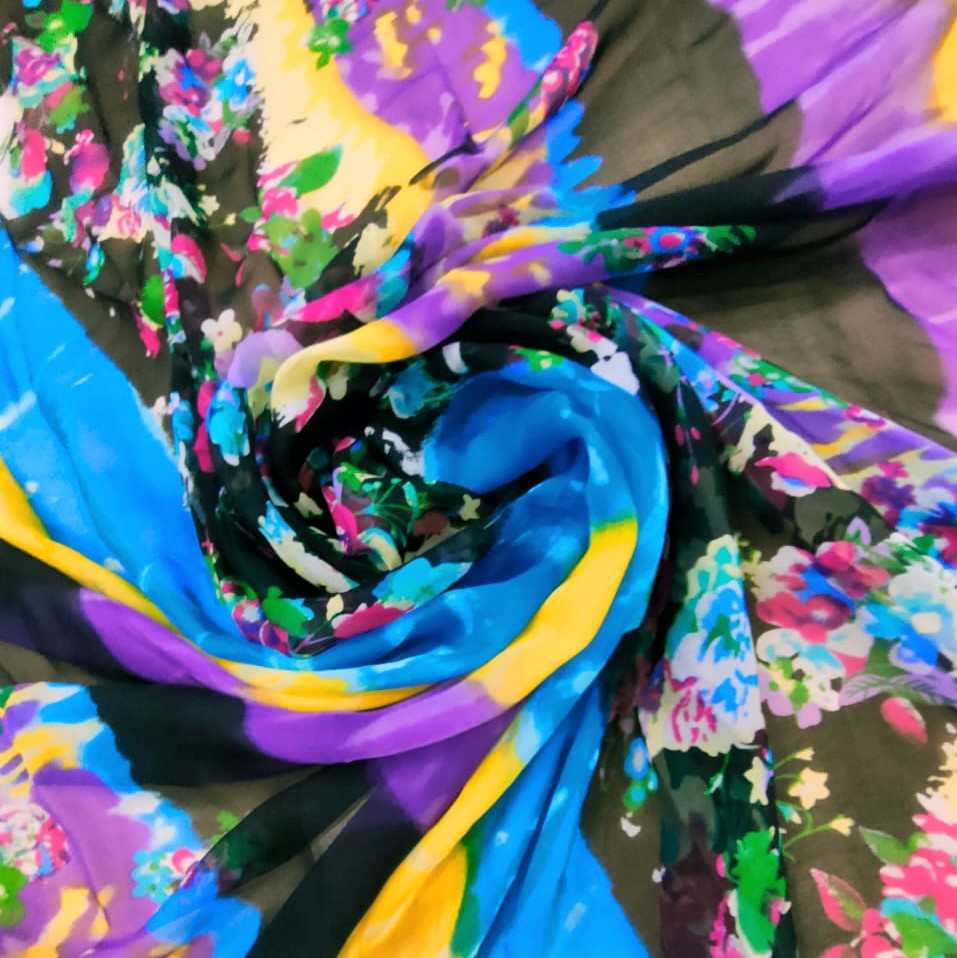 Print On Silk Chiffon#80