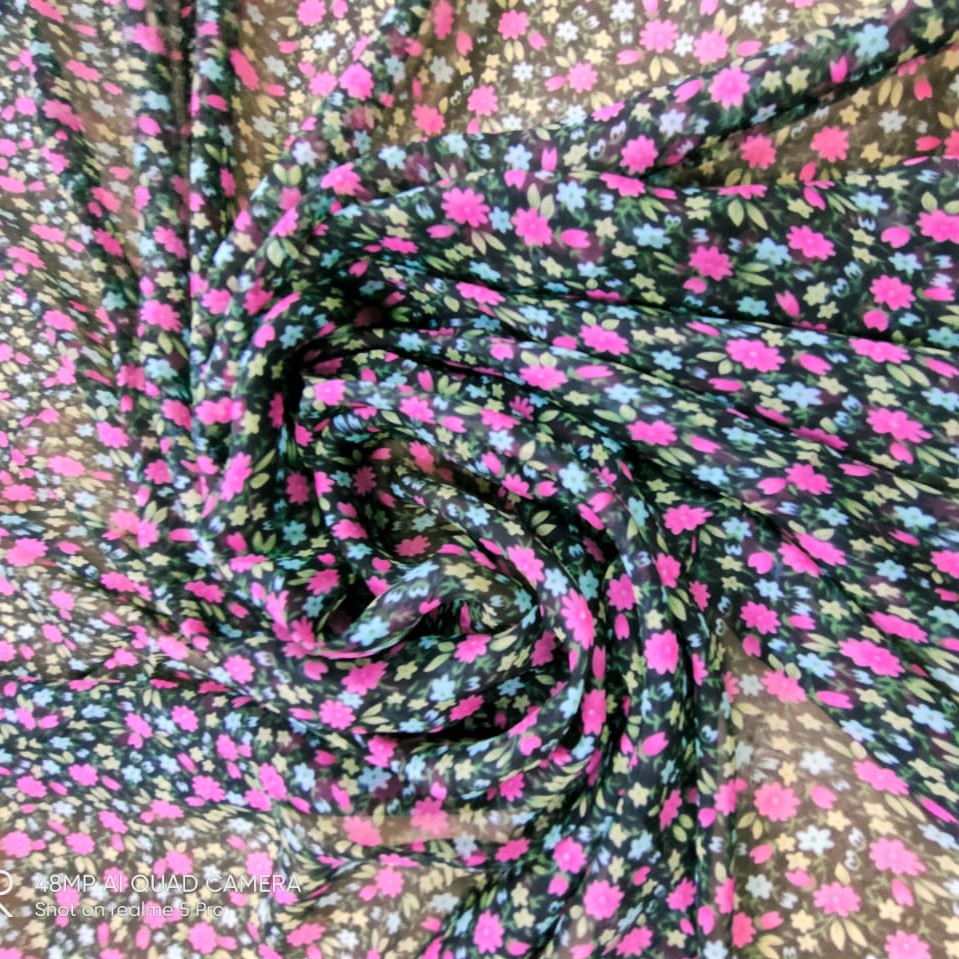 Print On Silk Chiffon#84