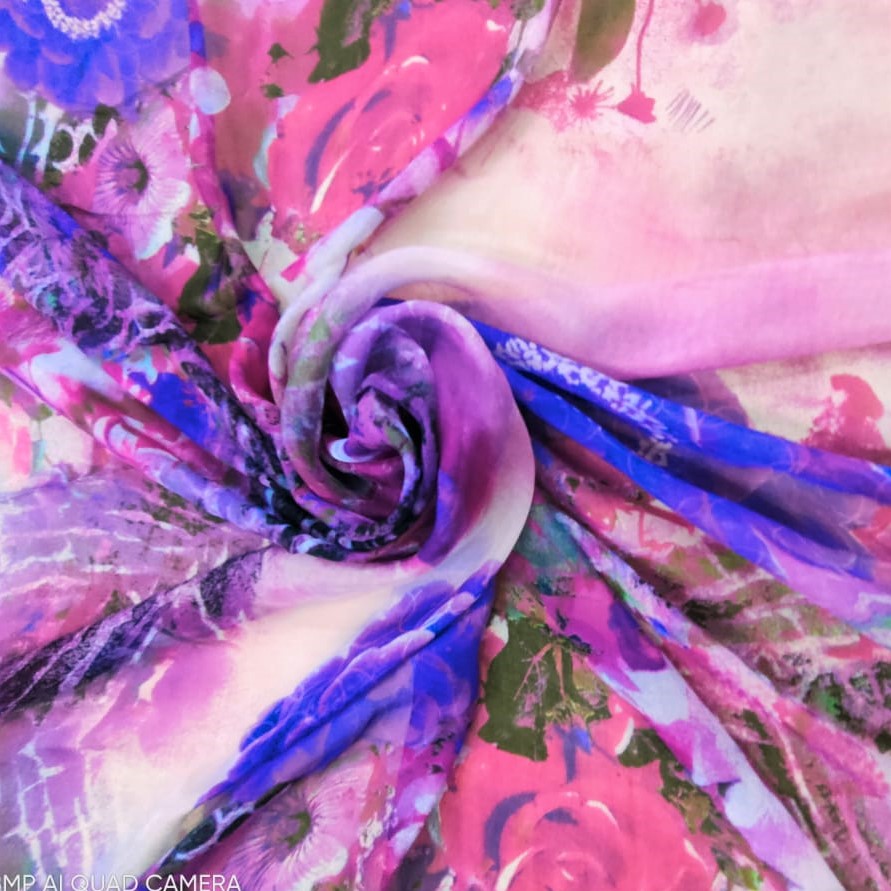 Print On Silk Chiffon#87