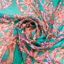 Wheel Of Art (Brown) Print On Silk Chiffon