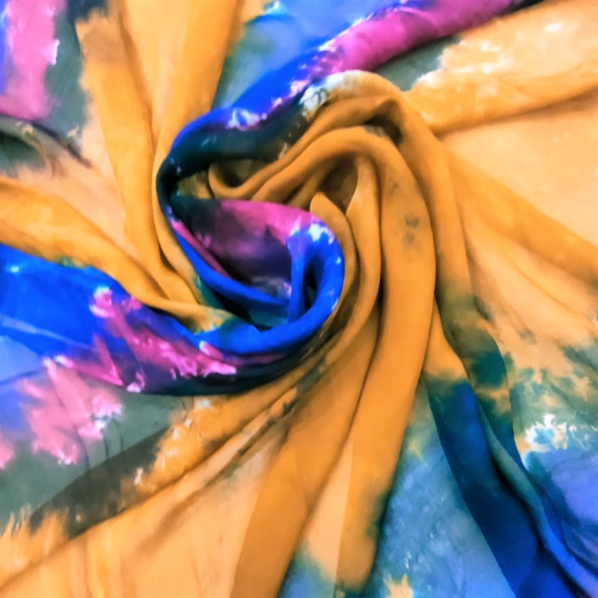 Print On Silk Chiffon#89