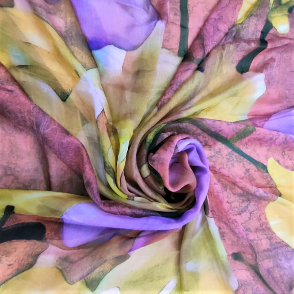 Print On Silk Chiffon#96