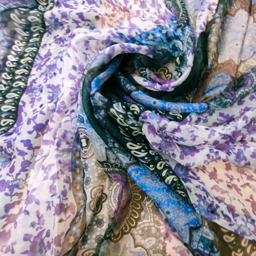 Print on Silk Chiffon#106