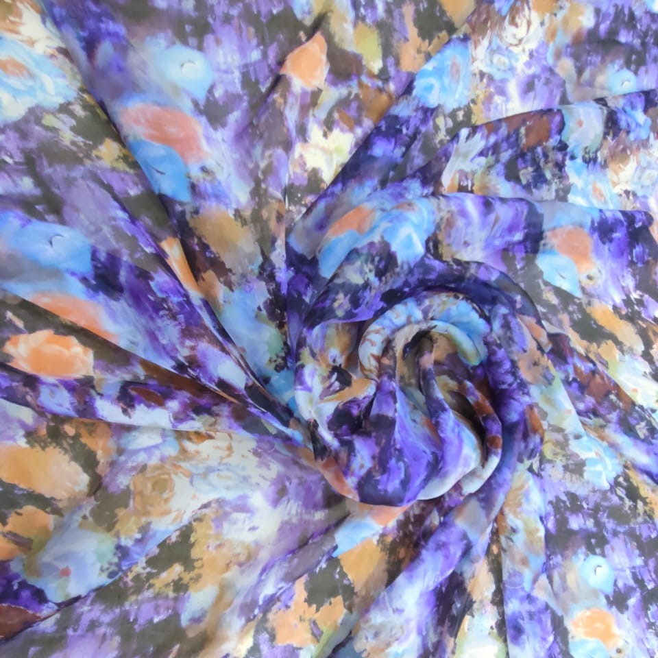 Print on Silk Chiffon#107