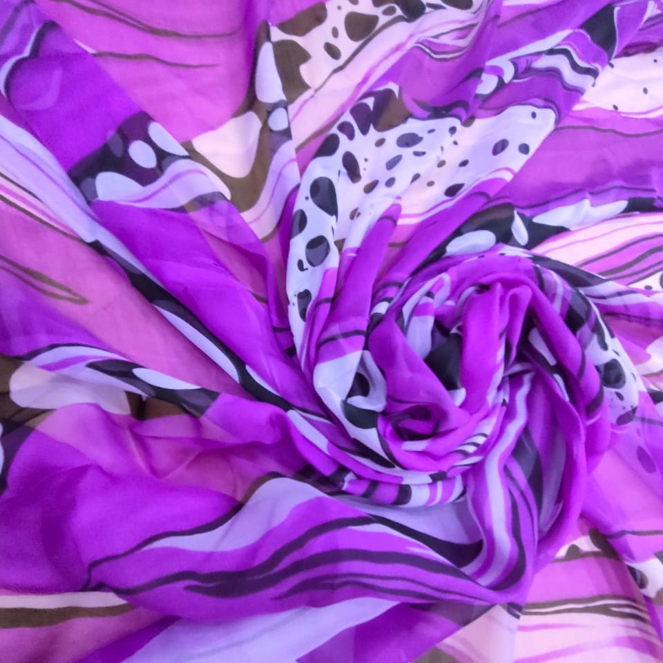 Print On Silk Chiffon#112