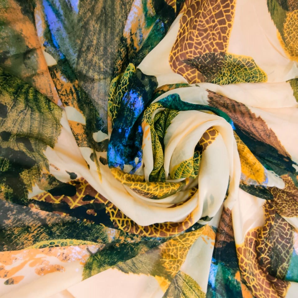 Print On Silk Chiffon#120