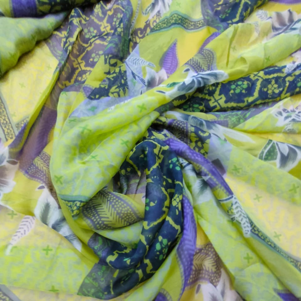 Print On Silk Chiffon #131
