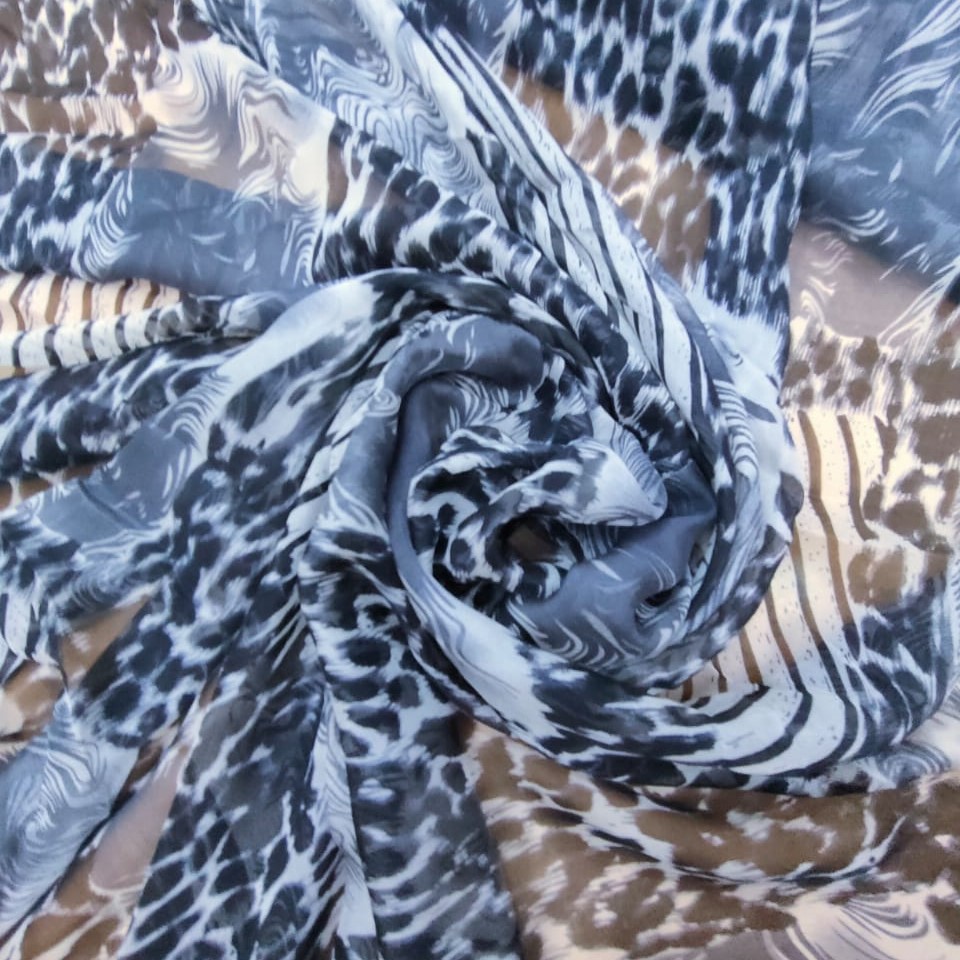 Print On Silk Chiffon #132