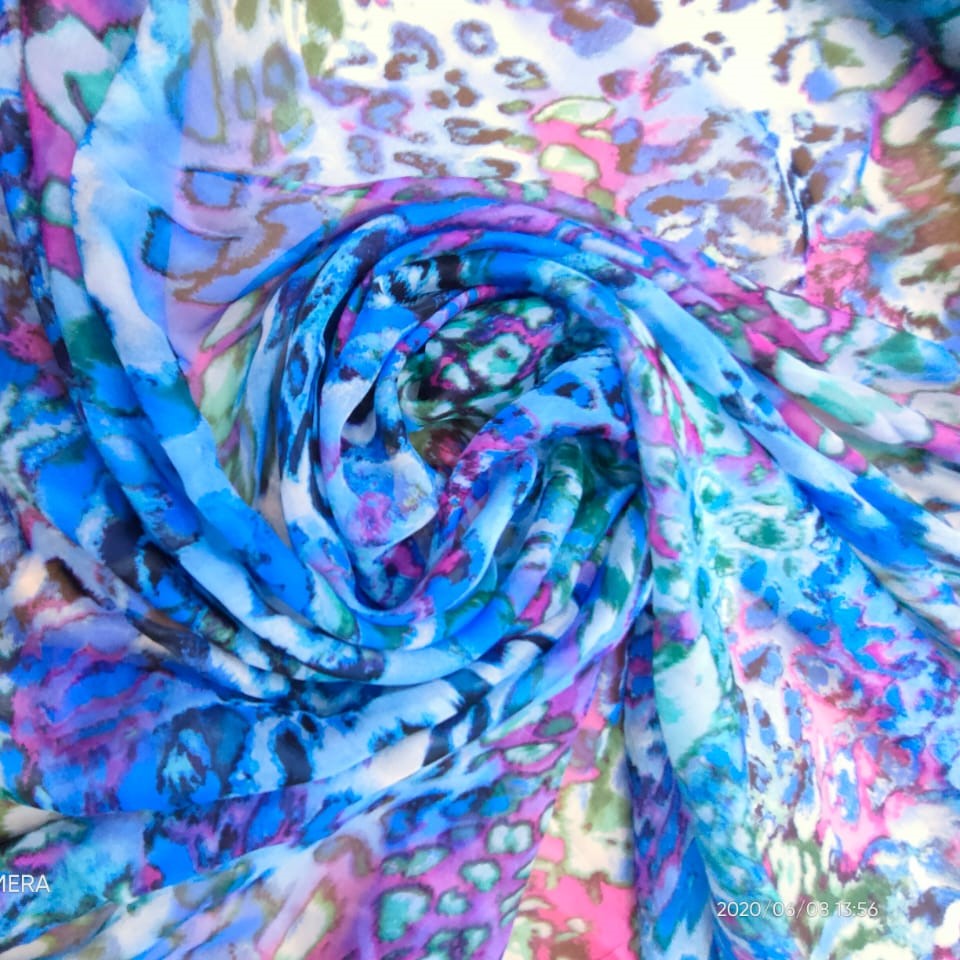 Print On Silk Chiffon #128