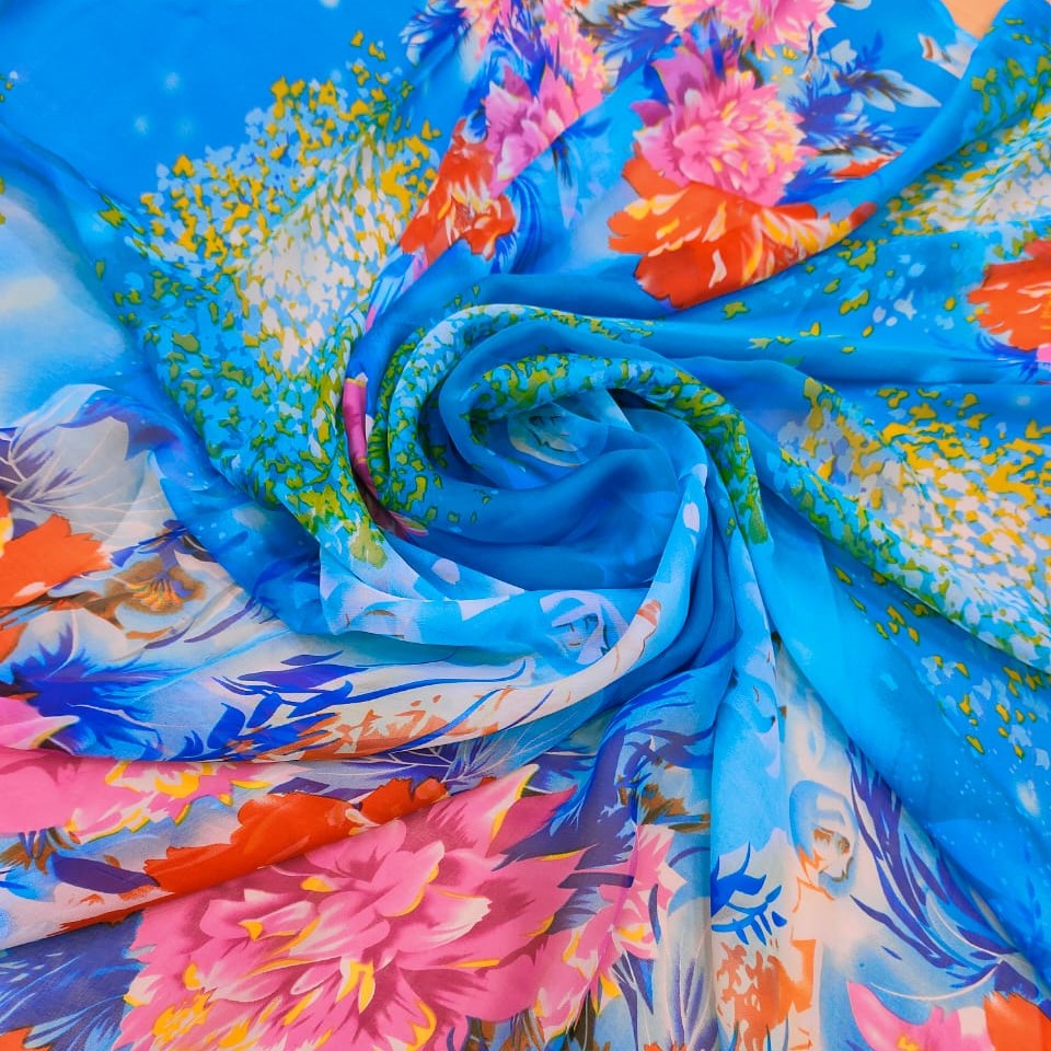 Print On Silk Chiffon#141