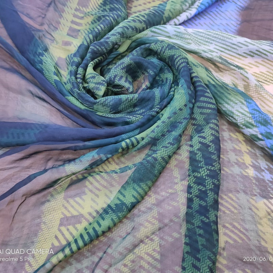 Print On Silk Chiffon#150