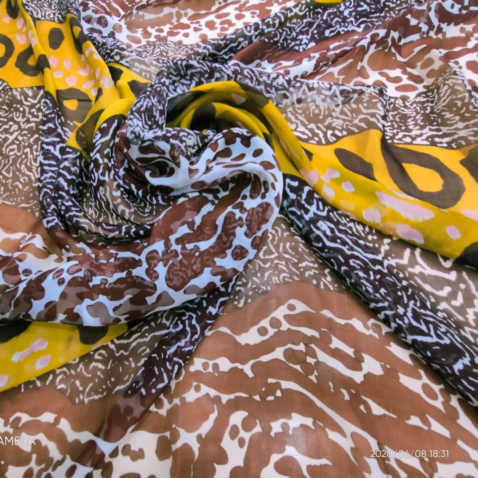 Print On Silk Chiffon#154