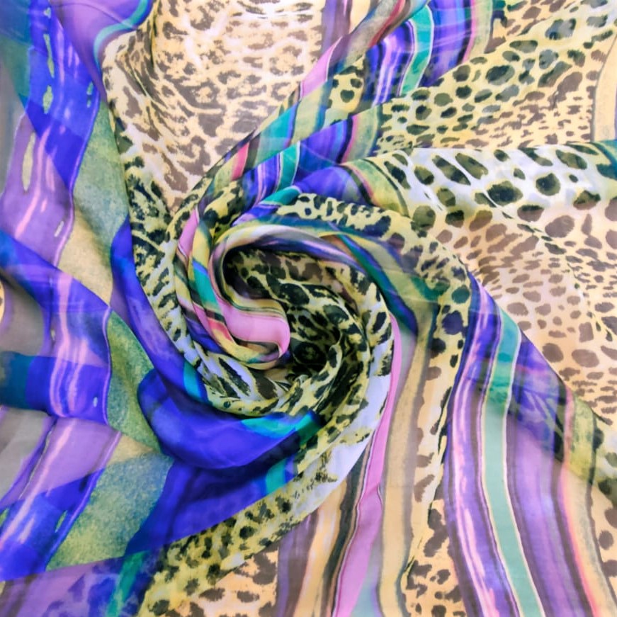 Print On Silk Chiffon#157