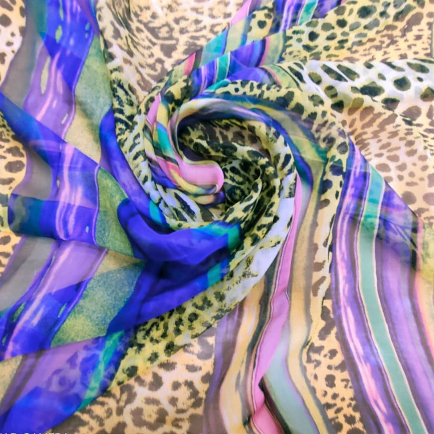 Print On Silk Chiffon#157