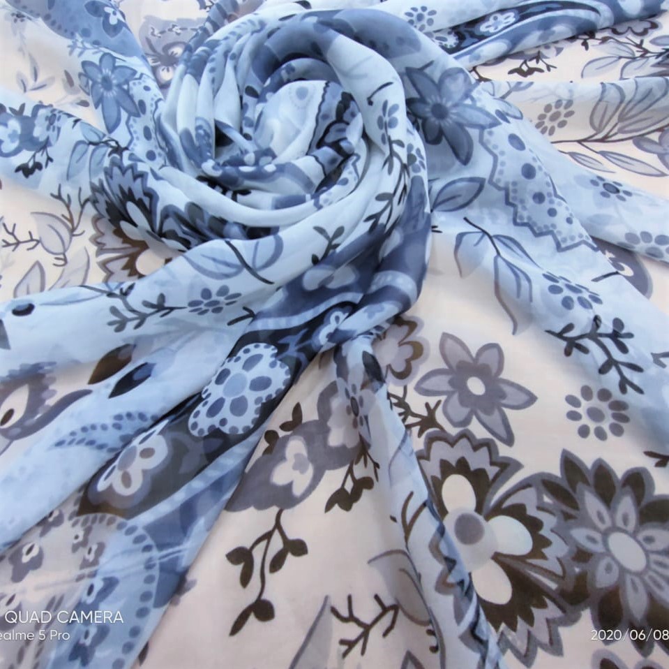 Print On Silk Chiffon#159