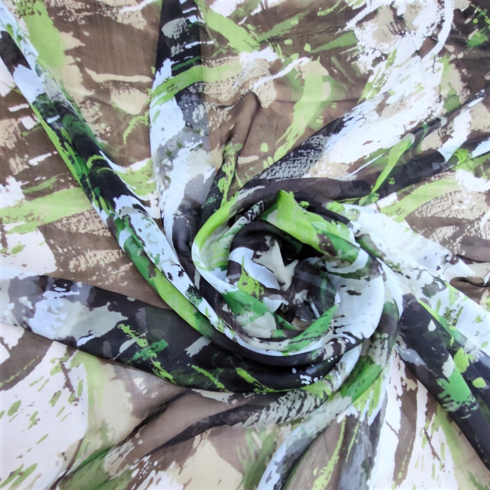 Print On Silk Chiffon#169