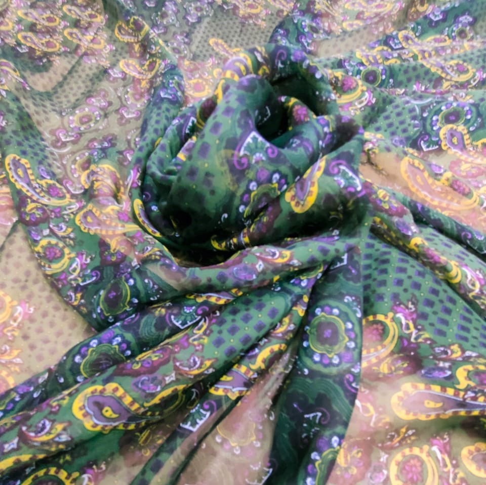 Print On Silk Chiffon#175