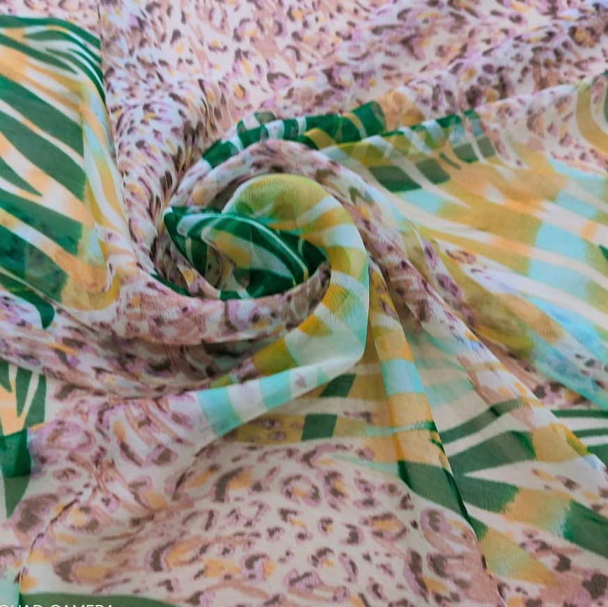 Print On Silk Georgette#02