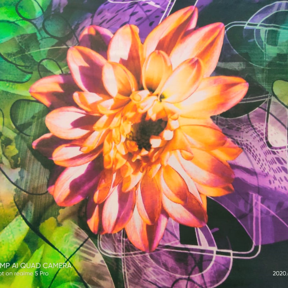 Print On Silk Georgette#04